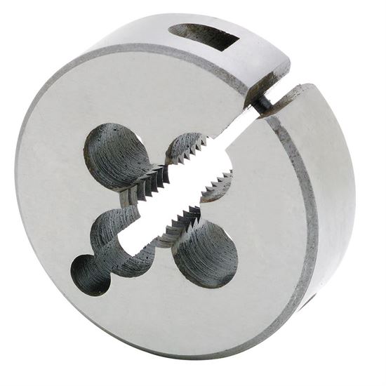 Adjustable screw plate die is used for